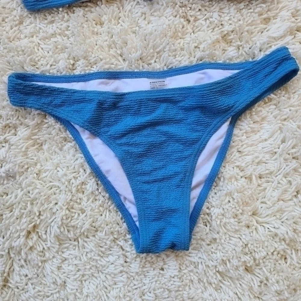 Asbayson Blue Bandeau‎ Padded Bikini Swimsuit